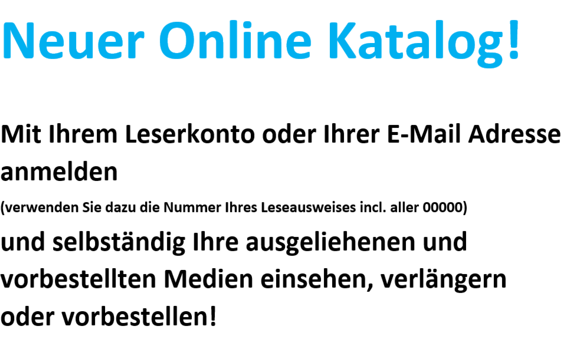 Alles nur einen Klick entfernt ...